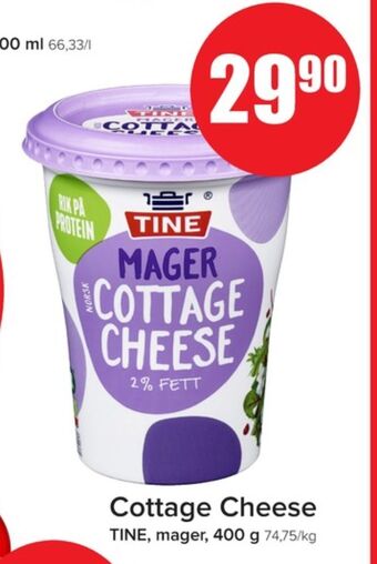 Eurospar Tine cottage cheese tilbud