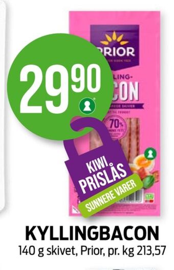Kiwi Prior bacon tilbud