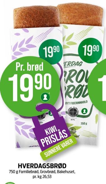 Kiwi Bakehuset brød tilbud