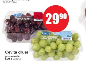 Eurospar Cevita druer tilbud