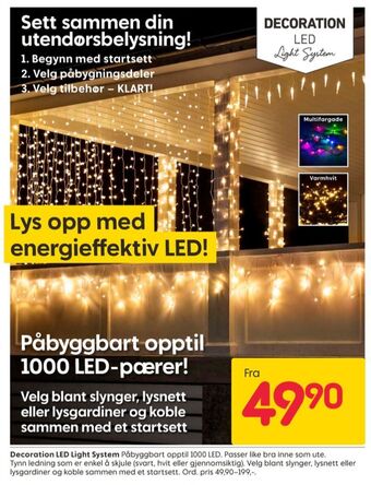 Rusta Outdoor light system lysslynge tilbud