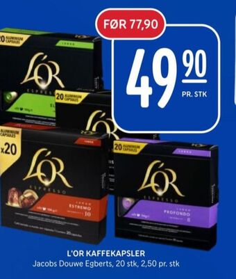 Rema 1000 Lor kaffekapsler tilbud