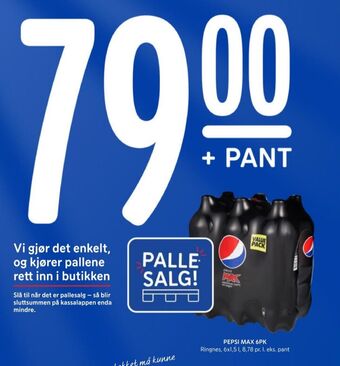 Rema 1000 Pepsi max brus tilbud