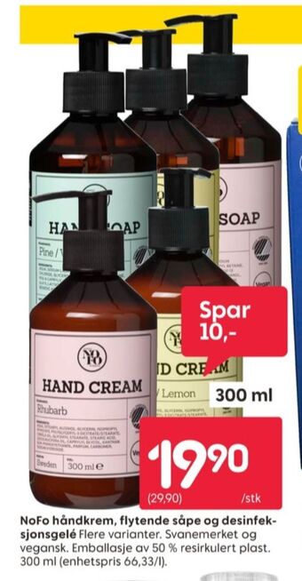 Rusta Nofo håndkrem tilbud