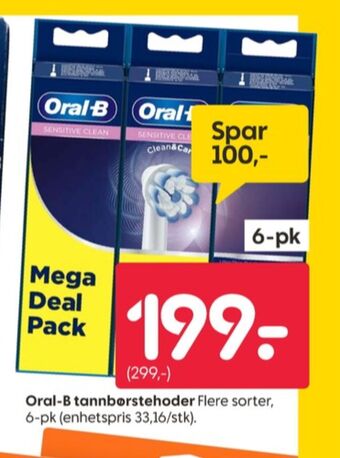 Rusta Braun oral-b børstehoder tilbud