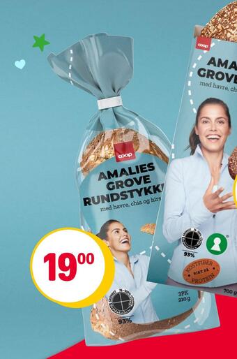 Coop Extra Amalies grove rundstykker tilbud