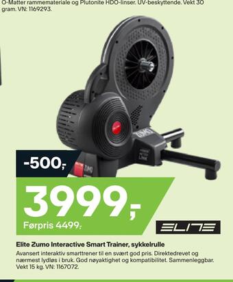 XXL Sport Elite zumo interactive smart trainer, sykkelrulle tilbud