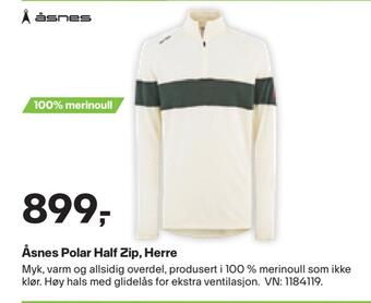 Åsnes polar half zip, herre