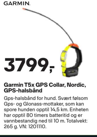 XXL Sport Garmin t5x gps collar, nordic, gps-halsbånd tilbud