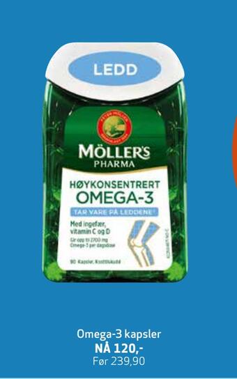 Apotek 1 Omega-3 kapsler tilbud