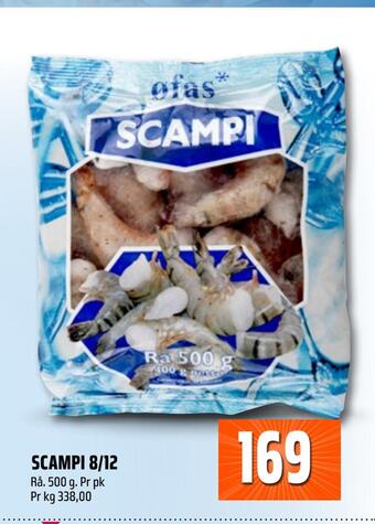 Coop Obs Scampi 8/12 tilbud