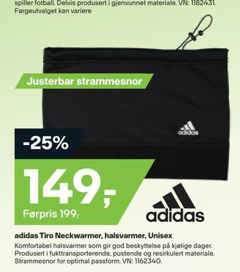 XXL Sport Adidas tiro neckwarmer, halsvarmer, unisex tilbud