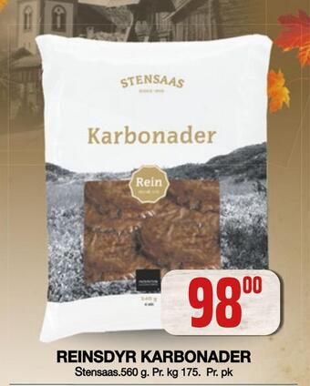 Coop Obs Reinsdyr karbonader tilbud