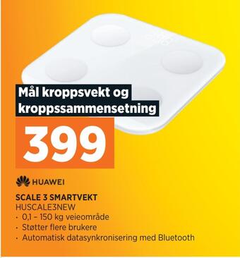 POWER Huawei scale 3 smartvekt tilbud