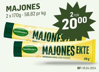 Holdbart Majones tilbud