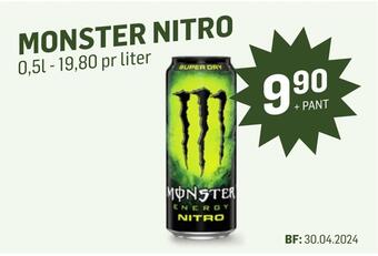 Holdbart Monster nitro tilbud