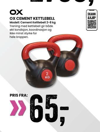 Sport Outlet Ox cement kettlebell tilbud