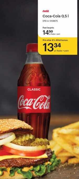 Storcash Coca-Cola 0,5L tilbud