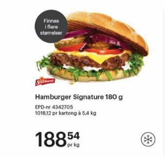 Storcash Hamburger Signature 180 g tilbud