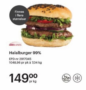 Storcash Halalburger 99% tilbud