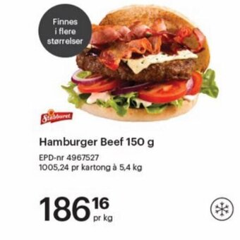 Storcash Hamburger Beef 150 g tilbud
