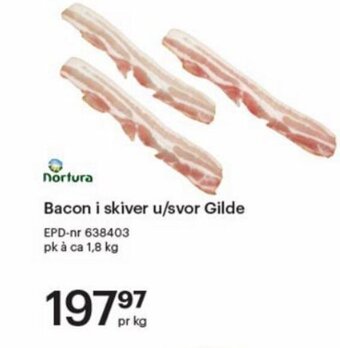 Storcash Bacon i skiver u/svor Gilde tilbud