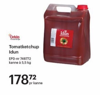 Storcash Tomatketchup Idun tilbud