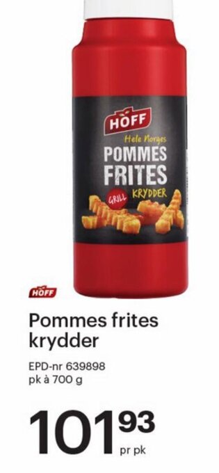 Storcash Pommes frites krydder tilbud
