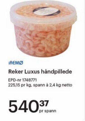 Storcash Reker Luxus håndpillede tilbud