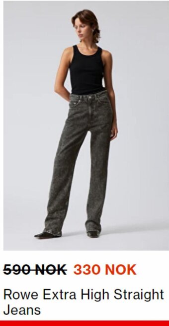 Rowe Extra High Straight Jeans