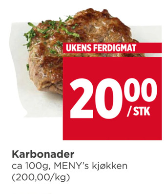Meny Karbonader tilbud