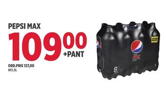Jacobs Pepsi max tilbud