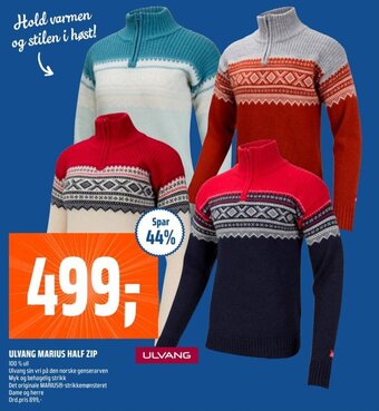 Coop Obs ULVANG MARIUS HALF ZIP tilbud