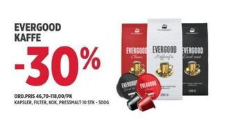 Jacobs EVERGOOD KAFFE tilbud