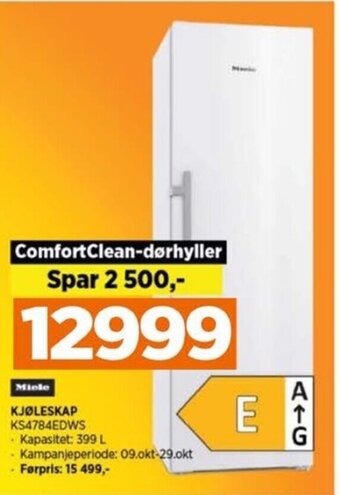 POWER Miele KJØLESKAP KS4784EDWS tilbud