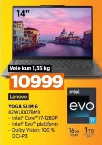 POWER Lenovo YOGA SLIM 6 82WU007BMX tilbud