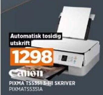 POWER PIXMA TS5351 3-1-1 SKRIVER PIXMATS5351A tilbud