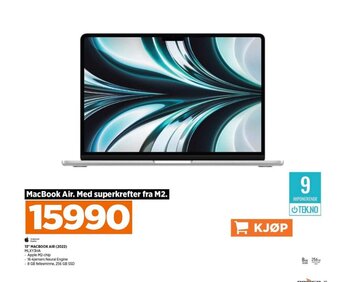 POWER 13" MACBOOK AIR (2022) MLXY3HA tilbud