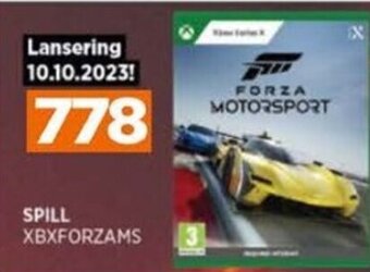POWER SPILL XBXFORZAMS tilbud