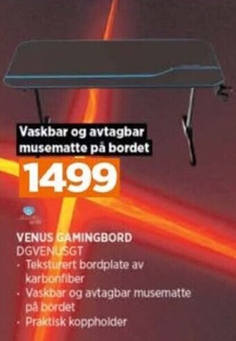 POWER VENUS GAMINGBORD DGVENUSGT tilbud