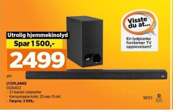 POWER LYDPLANKE SIGNAS3 tilbud