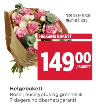 Meny Ukjent bukett tilbud