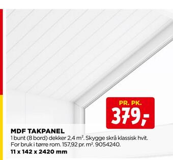 jem & fix Mdf takpanel tilbud