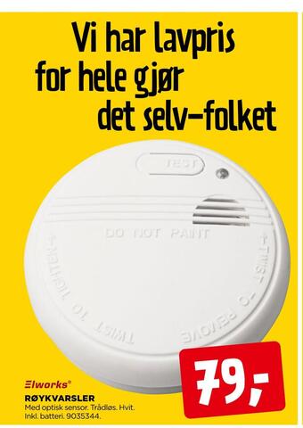 jem & fix Røykvarsler tilbud