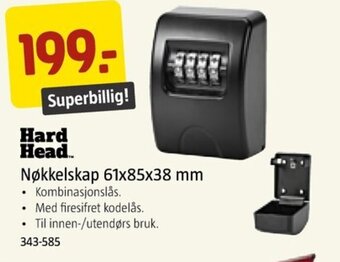 Jula Hard Head Nøkkelskap 61x85x38 mm tilbud