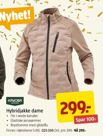 Jula Hybridjakke dame tilbud