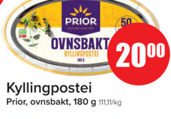 Spar Kyllingpostei Prior, ovnsbakt, 180 g tilbud