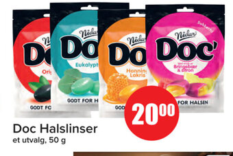 Spar Doc Halslinser 50 g tilbud