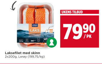 Meny Laksefilet med skinn tilbud