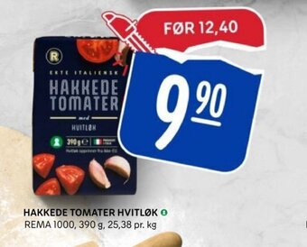 Rema 1000 HAKKEDE TOMATER HVITLØK tilbud